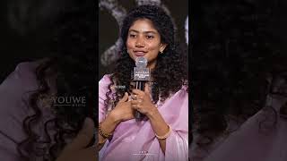 Heroine Sai Pallavi Speech About Fans At Amaran Movie Telugu PreRelease Event  YouWe Media [upl. by Georgeanne]