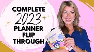 COMPLETE 2023 PLANNER FLIP THROUGH  THE HAPPY PLANNER [upl. by Aldarcie]