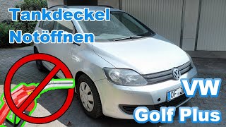 DRINGEND  TANKDECKEL NOT ÖFFNEN BEI VW GOLF PLUS [upl. by Noislla]