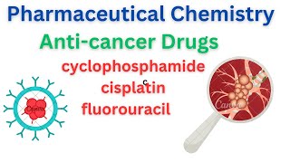 anticancer drugs😊 cyclophosphamide cisplatin fluorouracil pharmaceutical chemistry unit 13 👑 [upl. by Gaylene]