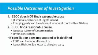 Tips for Undergoing an EEOC Investigation [upl. by Ruthven]