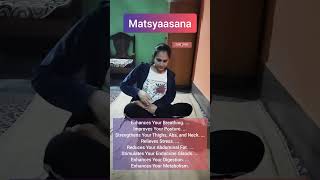 How to do Matsyaasana  Yoga for Beginners [upl. by Calvina]