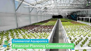 Financial Planning for Aquaponics [upl. by Tavi647]