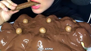 YAM ASMR chocolate Nutella profiteroles Mukbang bites only [upl. by Thetes922]