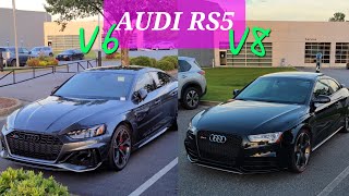 AUDI RS5 V8 vs AUDI RS5 V6TT comparing and review [upl. by Ahsoik]