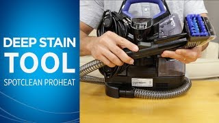 How to Use the Deep Stain Tool with Your SpotClean® [upl. by Aehsal]