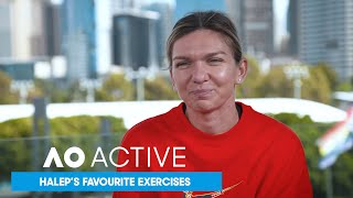 Simona Halep on her Favourite Exercises  AO Active [upl. by Chew304]