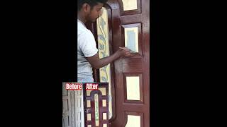 Berger brown colours Door painting shorts reels viralreels doors painter ytshorts [upl. by Chip]