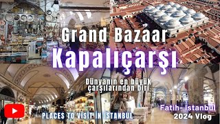 Kapalıçarşı Eminönü Vlog 2024Kapalıçarşıda neler var İstanbul Gezilecek Yerler kapalıçarşı gezi [upl. by Nimoynib]