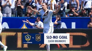 SLOMO Zlatan scores the matchwinner in the 91st minute [upl. by Raynell124]