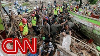 At least 373 killed in Indonesian tsunami [upl. by Philipp610]