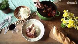 Coq au vin  authentiek Frans recept [upl. by Siaht951]