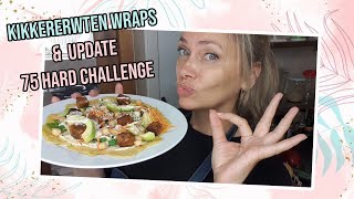 Kikkererwten wraps recept amp update 75 Hard Challenge  vegan vlog [upl. by Younger]