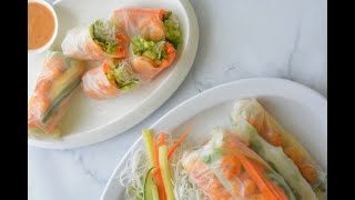 Vietnamese fresh spring rolls [upl. by Yelyr]