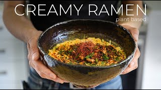 LUXE creamy plantbased Ramen Recipe to BREAK THE INTERNET [upl. by Ettezoj]