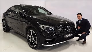 2018 Mercedes AMG GLC Coupe 4MATIC  FULL Review GLC43 Start Up Drive Interior Exterior [upl. by Decima]