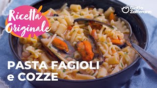 PASTA FAGIOLI e COZZE CUCINA RUSTICA e CASALINGA😋🍝🌿 [upl. by Welcome]