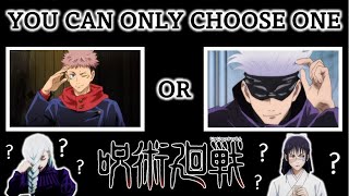 JUJUTSU KAISEN ONE MUST GO YOU CAN ONLY CHOOSE ONE [upl. by Naelcm]