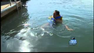 Joel Iwanaga takes a dip in the Willamette River [upl. by Selfridge]