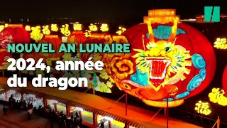 Les images très colorées du passage de la Chine dans l’année du dragon [upl. by On]