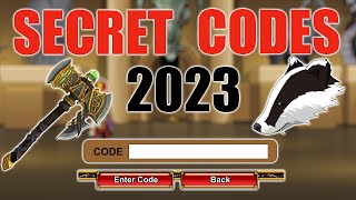 AQW Secret Codes 2023  Including New PAxe Weapon Code [upl. by Minette]