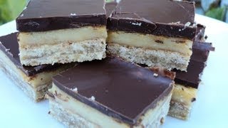 CHOCOLATE CARAMEL SLICE RECIPE [upl. by Ycniuqal]