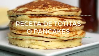 Receta de Tortitas o Pancakes  Repostería para niños [upl. by Emalia381]