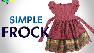 Simple Frock  Baby Frock  Cutting and Stitching  BST [upl. by Copp]