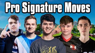 How To Do Every Pros Signature Move  Fortnite Battle Royale [upl. by Carlyle686]