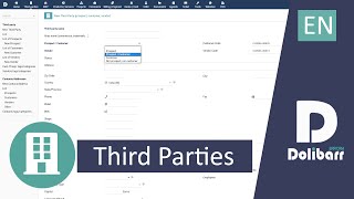 Tutorial 4  EN  Third Parties Prospects Customers Vendors with Dolibarr ERP CRM [upl. by Isied567]