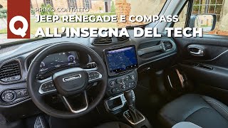 Nuove JEEP Renegade e Compass 2024 ecco come CAMBIANO  Interni e tecnologia [upl. by Efar471]