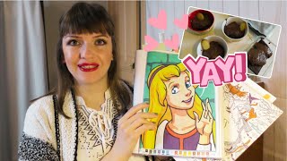 Vlog Colo95 Recette au Chocolat Haul Action Avancée ET Gouache News Livres amp Collages🍁 [upl. by Llerroj]