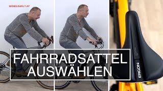 Fahrradsattel  welchen nehmen [upl. by Nosoj]