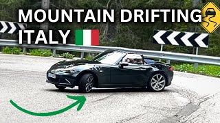 DRIFTING the Mazda MX5 ND G184 on Italian Mountain road  POV Drift Passo GIAU 🇮🇹  4K [upl. by Airtemak]