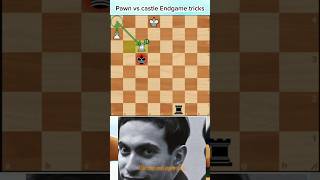 Pawn vs castle Endgame tricks♟️ chess problems♟️ [upl. by Zoldi988]