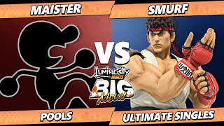 LMBM 2024  Maister Game amp Watch Sora Vs Smurf Ryu Kazuya Smash Ultimate  SSBU [upl. by Mauro]