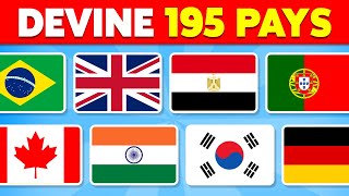 Devine les 195 DRAPEAUX du MONDE 🚩🌍🧠 Devine le Pays  Quiz 2024 [upl. by Nek]