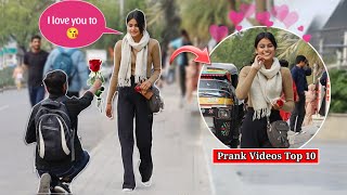 Prank Videos Top 10  Best Reaction Prank On Girls  Prank video  Funny Prank 2024 [upl. by Devland423]