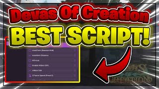 Devas Of Creation Script GUI  Hack INSTANT KILL AUTOFARM HITBOX AND MORE PASTEBIN [upl. by Cavill]