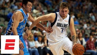 Luka Doncic shines for Dallas Mavericks in NBA preseason debut  ESPN [upl. by Yonatan]