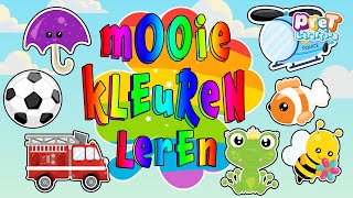 Kleuren Leren Nederlands met mijn eerste woordjes  10 kleuren leren [upl. by Gnolb]