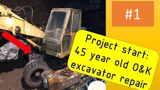 Repairing a old OampK MH 4 excavator will it run again Subscribe [upl. by Casar534]