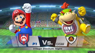 Mario Sports Superstars  MarioPeach Vs Bowser JrWaluigi [upl. by Hege]