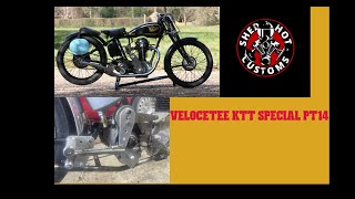 Velocette KTT Special Pt14 Gear change fabrication Andre Damper install [upl. by Voe561]