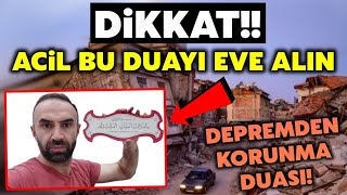 Hazırlıklı Olun Depremden Korunma Duası Çok Etkili Herkes Evinde Kapının Arkasına Assın PAYLAŞ [upl. by Hiasi]