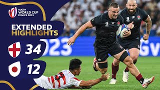 England triumph over Brave Blossoms  England v Japan  Rugby World Cup 2023 Extended Highlights [upl. by Elleiram126]