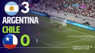 Argentina 30 Chile Highlights  Eliminatorias Sudamericanas 2024  SimulaciónRecreación eFootball [upl. by Stretch19]