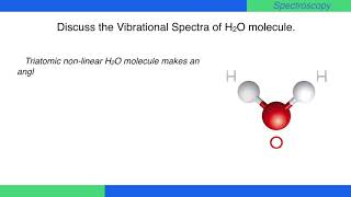 Discuss the Vibrational Spectra of H2O molecule Spectroscopy PhysicalChemistry [upl. by Oliana820]