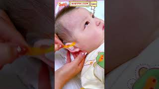 Is Your Baby Afraid of Water Getting in Their Ears Waterproof Baby Ear Stickers Help baby [upl. by Ahsahtan]