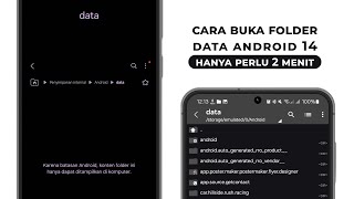 Cara Buka Folder Data Android 14 OS 14 TERBARU [upl. by Uyerta]